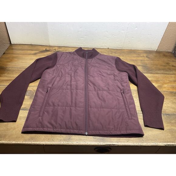 Lululemon Men’s Water Repellent Full Zip Jacket Merino Wool Blend Size Large